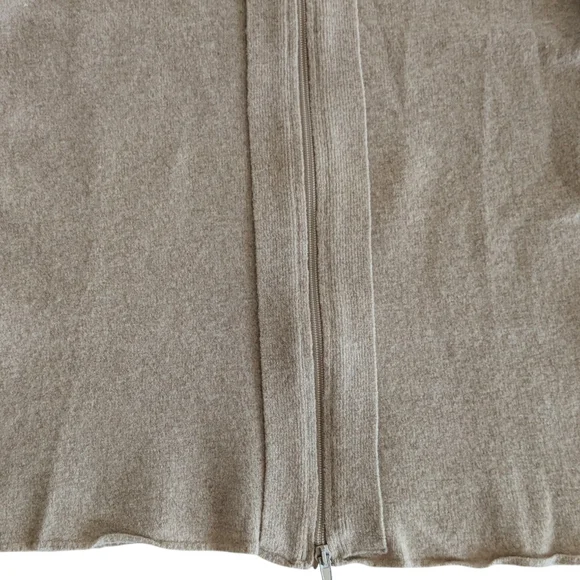 David Mayor Zip Front Wool Sweater Size Medium - Picture 7 of 9